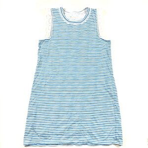 Lilly Pulitzer Agee Shirt Dress Blue White Stripe